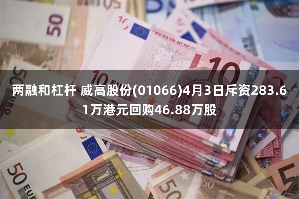 两融和杠杆 威高股份(01066)4月3日斥资283.61万港元回购46.88万股
