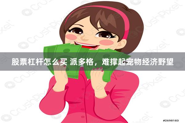 股票杠杆怎么买 派多格，难撑起宠物经济野望