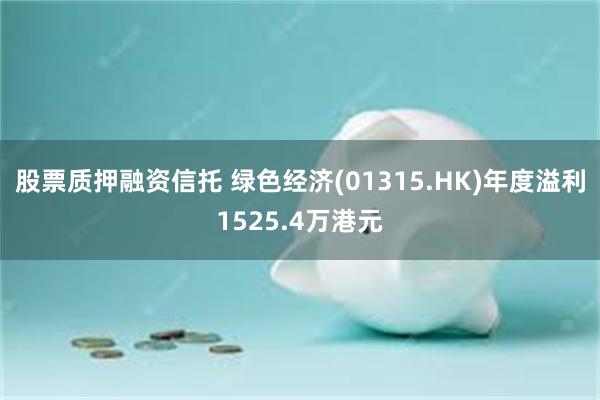 股票质押融资信托 绿色经济(01315.HK)年度溢利1525.4万港元