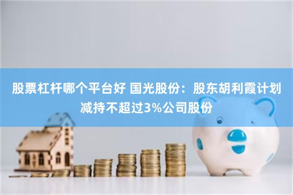 股票杠杆哪个平台好 国光股份：股东胡利霞计划减持不超过3%公司股份