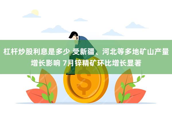 杠杆炒股利息是多少 受新疆、河北等多地矿山产量增长影响 7月锌精矿环比增长显著